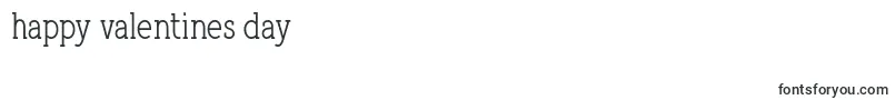 フォントQlarendonCondensed – バレンタインデーのフォント